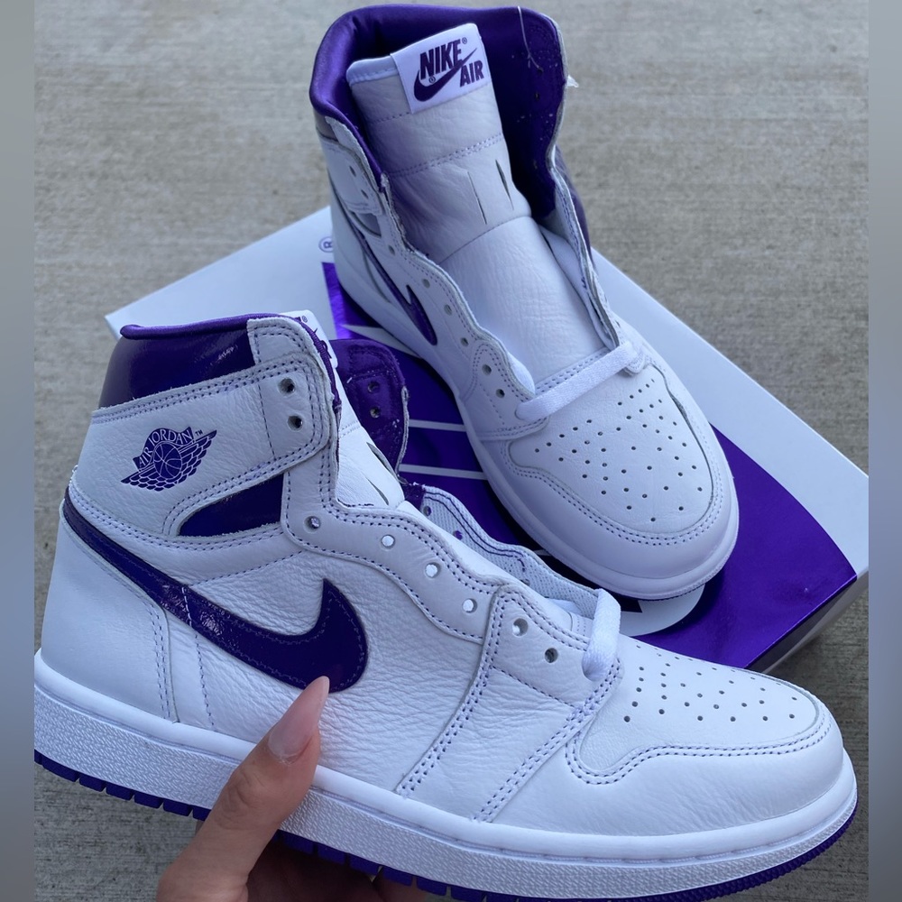 Nike Air Jordan 1 Court Purple size 7.5